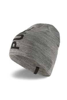 Puma, Caciula cu imprimeu logo Essentials Classic, Gri melange Puma, Caciula cu imprimeu logo Essentials Classic, Gri melange