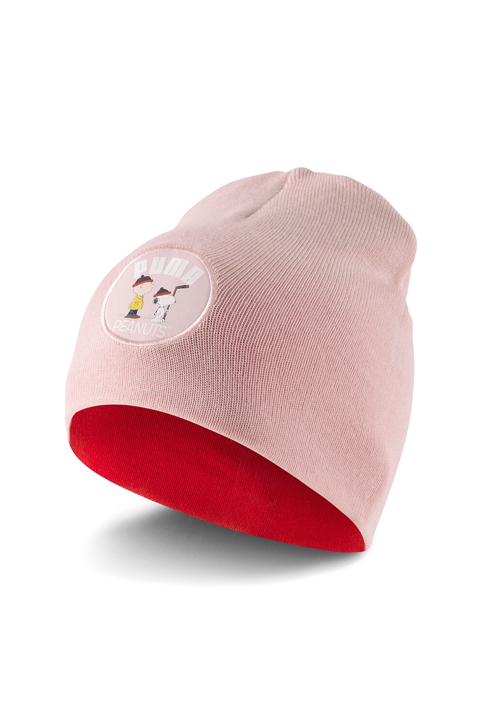 Puma, Caciula tricotata fin Peanuts, Roz pastel