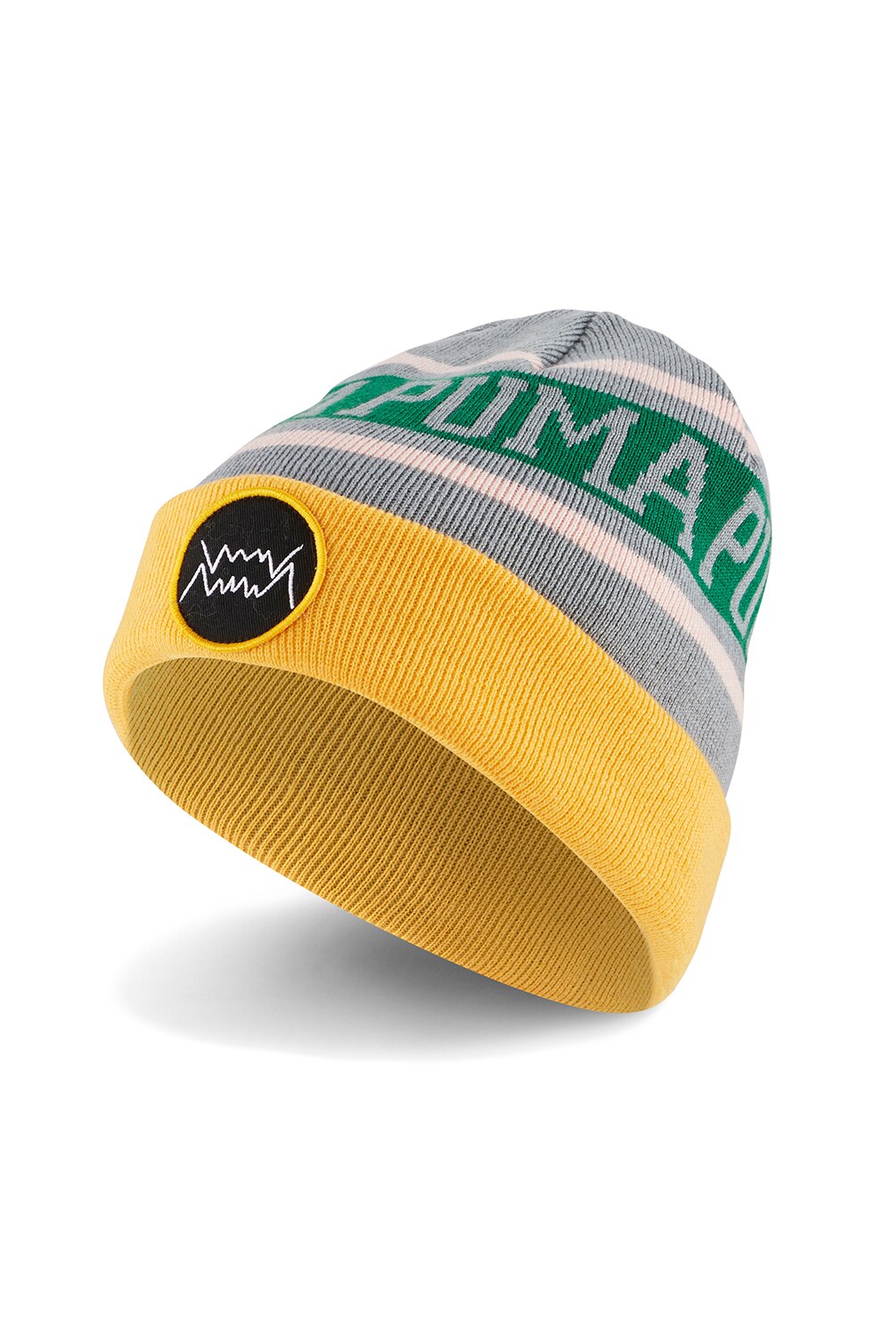 Puma, Caciula de baschet Classic, Gri deschis/Galben mustar/Verde