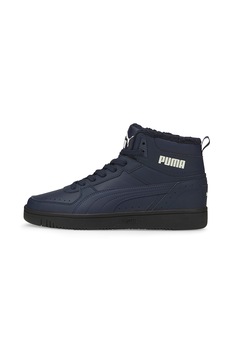 Puma, Pantofi sport mid-high unisex de piele ecologica Rebound JOY, Bleumarin inchis Puma, Pantofi sport mid-high unisex de piele ecologica Rebound JOY, Bleumarin inchis