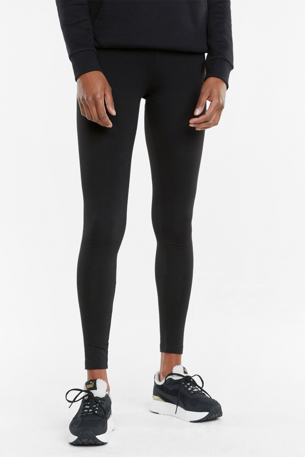 Puma, Colanti cu logo Holiday, Negru/Auriu