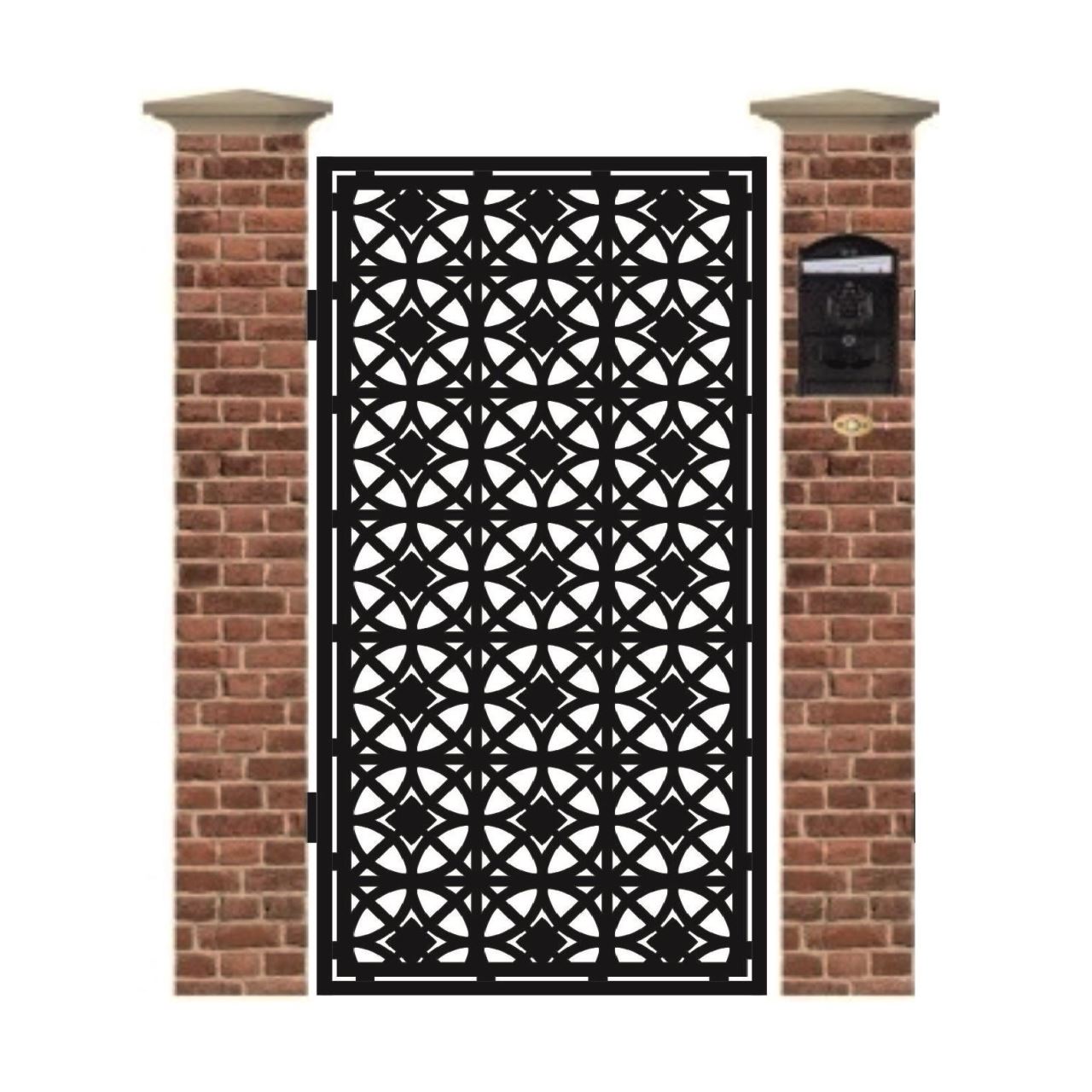 Poarta pietonala din tabla debitata cu plasma GC 1940 x 990 mm