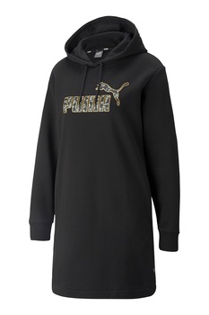 Puma, Rochie-hanorac cu logo Winterized, Negru/Auriu Puma, Rochie-hanorac cu logo Winterized, Negru/Auriu