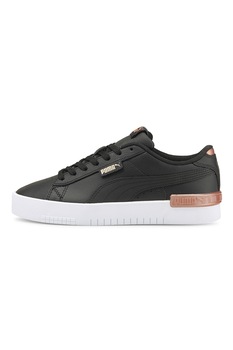Puma - Спортни обувки Jada от кожа и еко кожа с метализирани детайли, Черен / Розово-златист