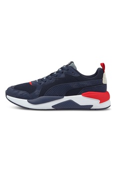 Puma, Pantofi sport cu logo X-Ray, Bleumarin/rosu/alb prafuit Puma, Pantofi sport cu logo X-Ray, Bleumarin/rosu/alb prafuit