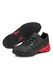 Puma, Pantofi sport de piele ecologica Respin, Negru/Rosu, 11