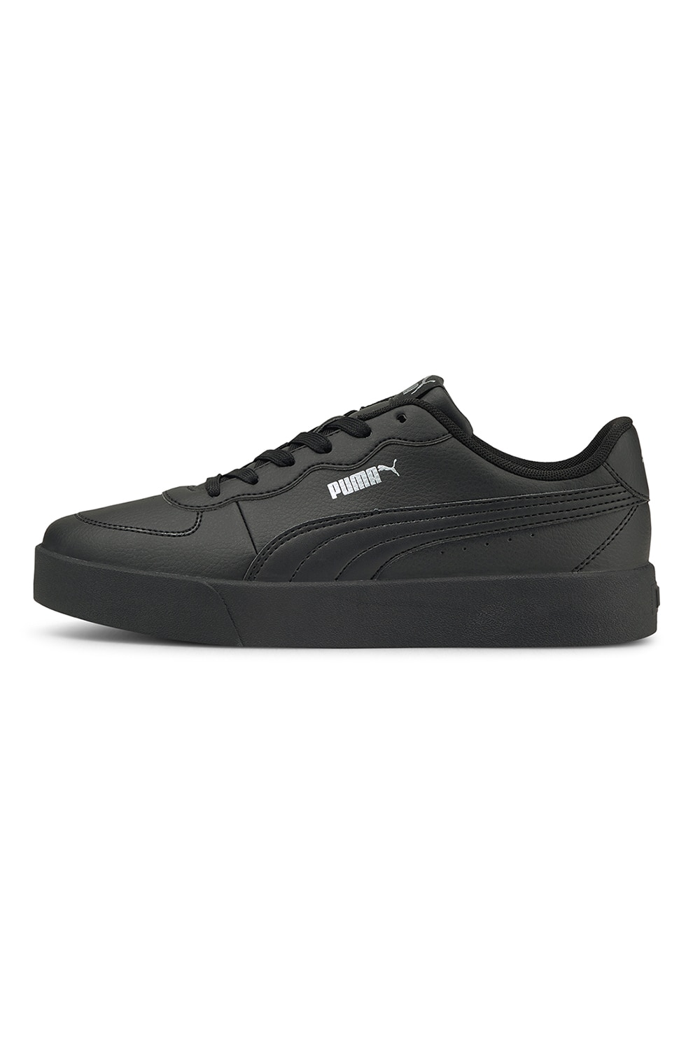 Puma, Pantofi sport low top de piele ecologica Skye Clean, Negru