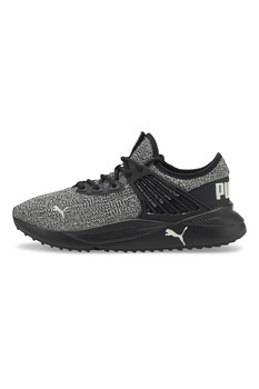 Puma, Pantofi sport low-top de plasa cu aspect tricotat Pacer Future, Negru/Alb Puma, Pantofi sport low-top de plasa cu aspect tricotat Pacer Future, Negru/Alb