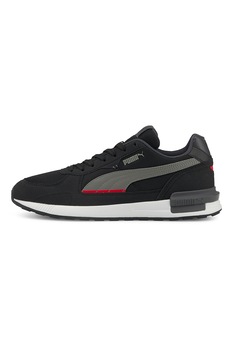 Puma, Pantofi sport cu imprimeu logo Graviton, Negru/Gri Puma, Pantofi sport cu imprimeu logo Graviton, Negru/Gri