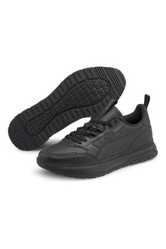 Puma, Pantofi sport de piele si material textil R78 Trek, Negru, 42.5 Puma, Pantofi sport de piele si material textil R78 Trek, Negru, 42.5