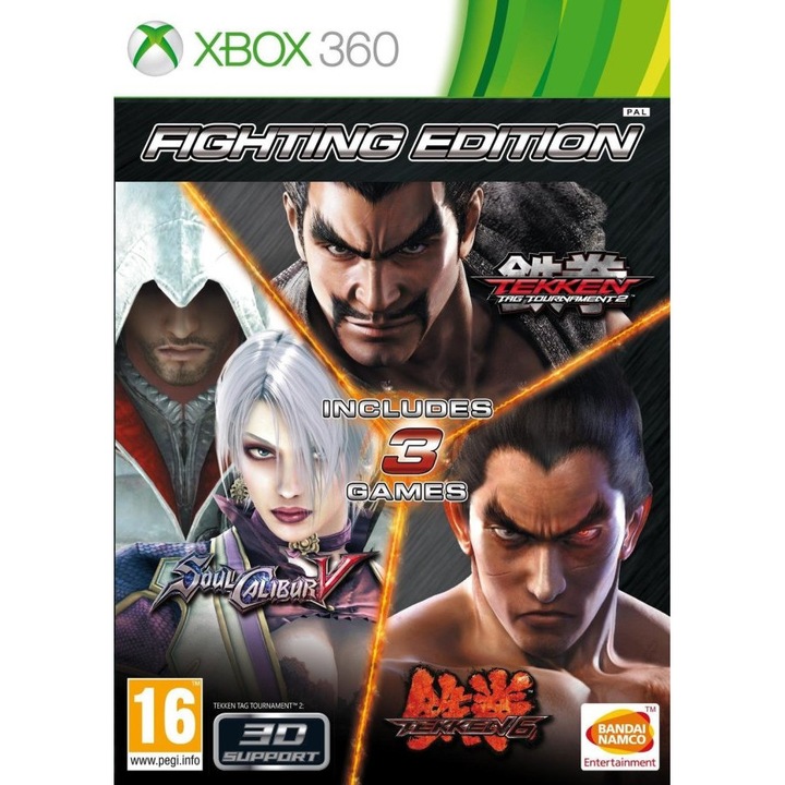 Игра Fighting Edition Tekken Tag 2, Tekken 6 & Soulcalibur V Xbox 360