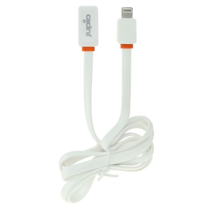 Cablu Jupio USB-Lightning, pentru dispozitive Apple, 1m, Plat, Alb
