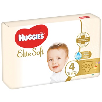Scutece Huggies Elite Soft 4, 8-14 kg, 66 buc Scutece Huggies Elite Soft 4, 8-14 kg, 66 buc