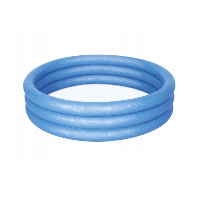 Piscina rotunda gonflabila cu 3 inele pentru copii, 122x25 cm, Albastru