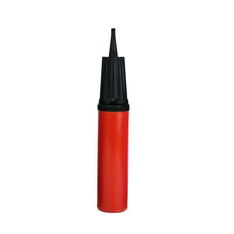 Pompa manuala portabila, pentru umflat baloane, 5x28cm, culoare rosu