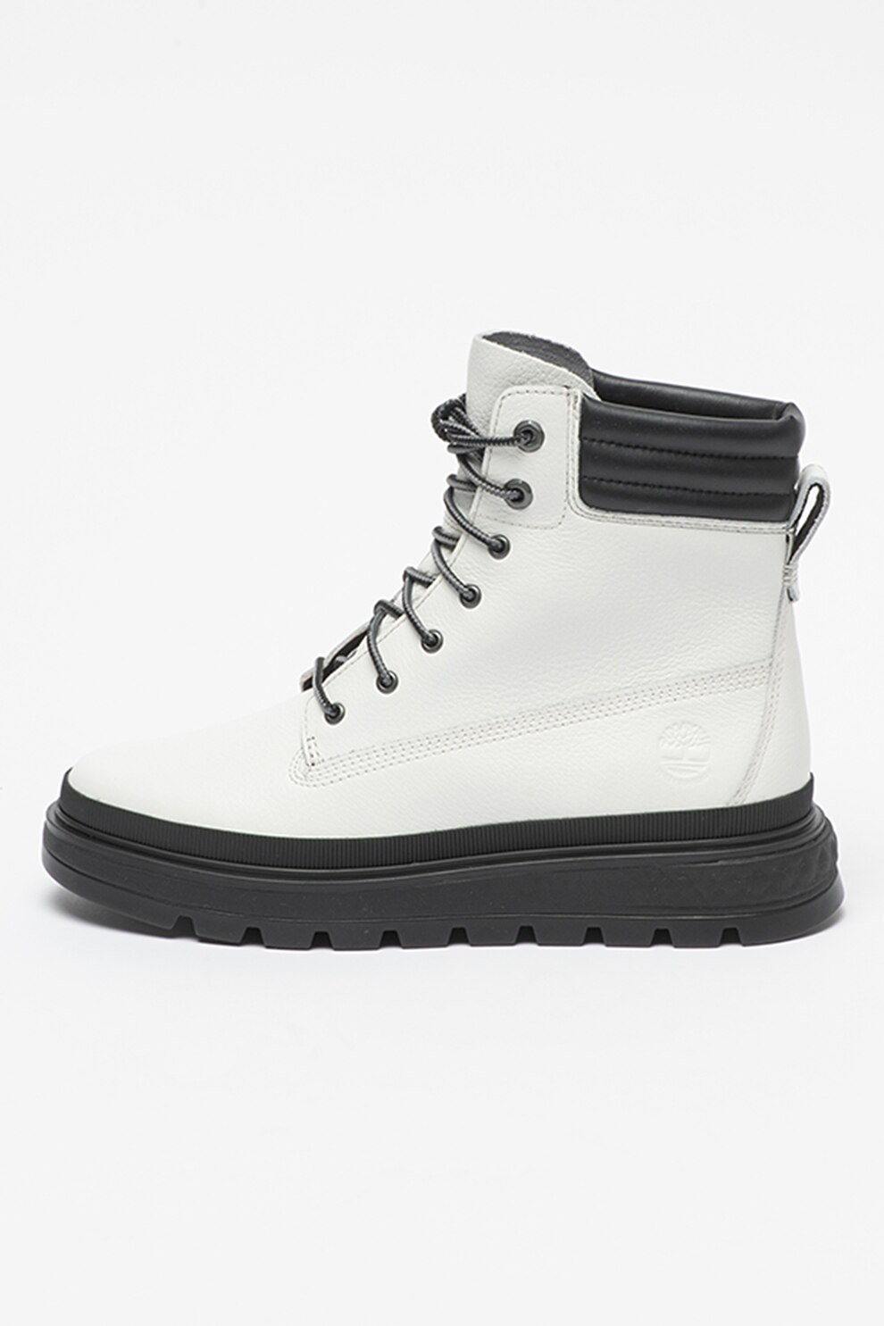 Timberland, Ghete impermeabile de piele Ray City 6, Alb/Negru