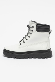 Timberland, Ghete impermeabile de piele Ray City 6, Alb/Negru Timberland, Ghete impermeabile de piele Ray City 6, Alb/Negru