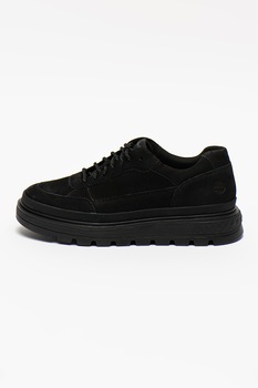 Timberland, Pantofi sport de piele nabuc Ray City, Negru Timberland, Pantofi sport de piele nabuc Ray City, Negru