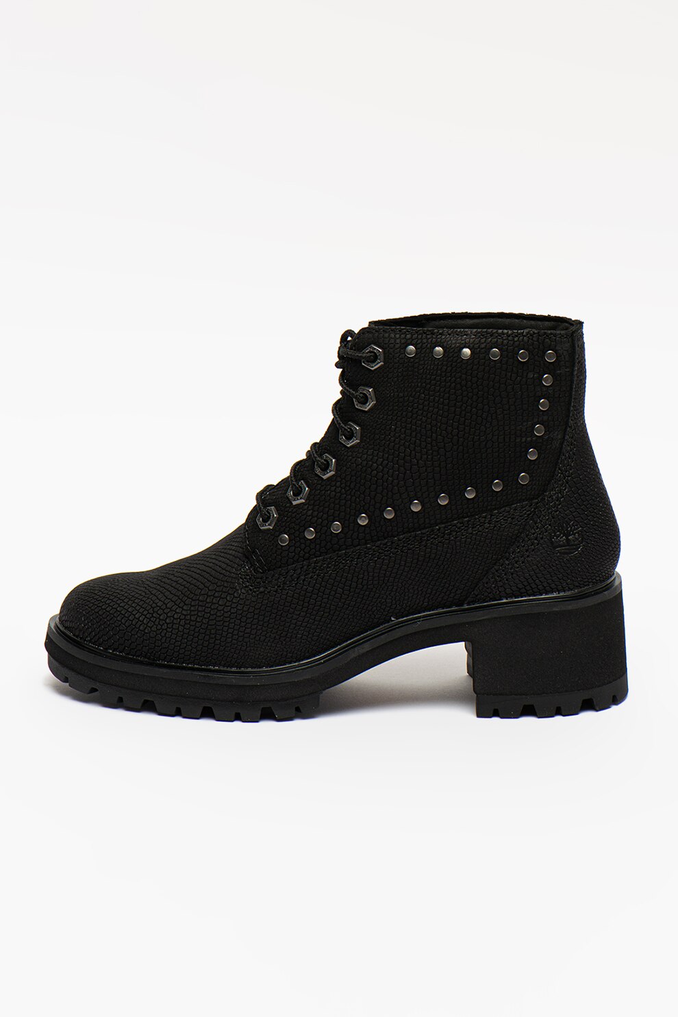Timberland, Botine de piele cu tinte Kori Park, Negru