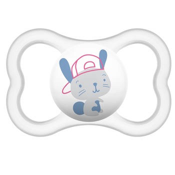 Suzeta ortodontica din silicon 1 MAM Air 001AAL, Alb 16+ luni Suzeta ortodontica din silicon 1 MAM Air 001AAL, Alb 16+ luni