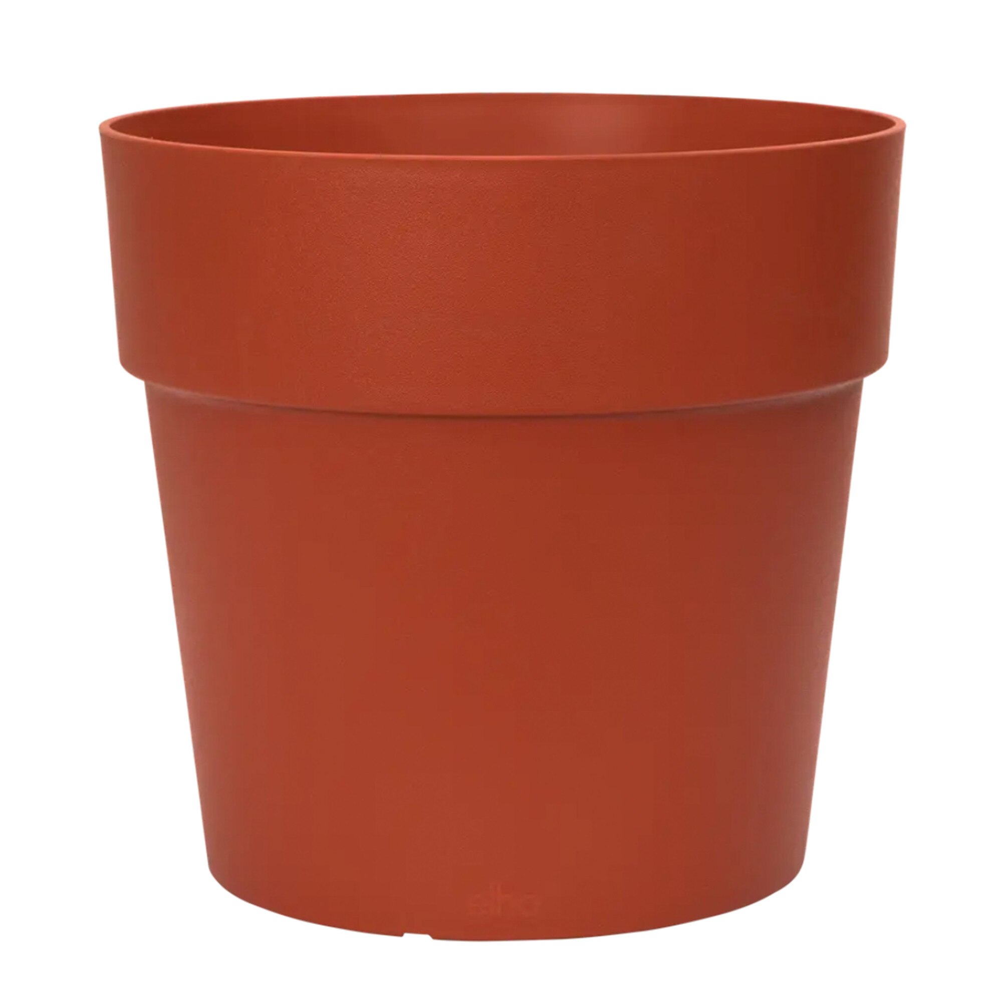 Ghiveci Vibia Straight Round, cu diametrul de 30 cm, culoarea Caramiziu