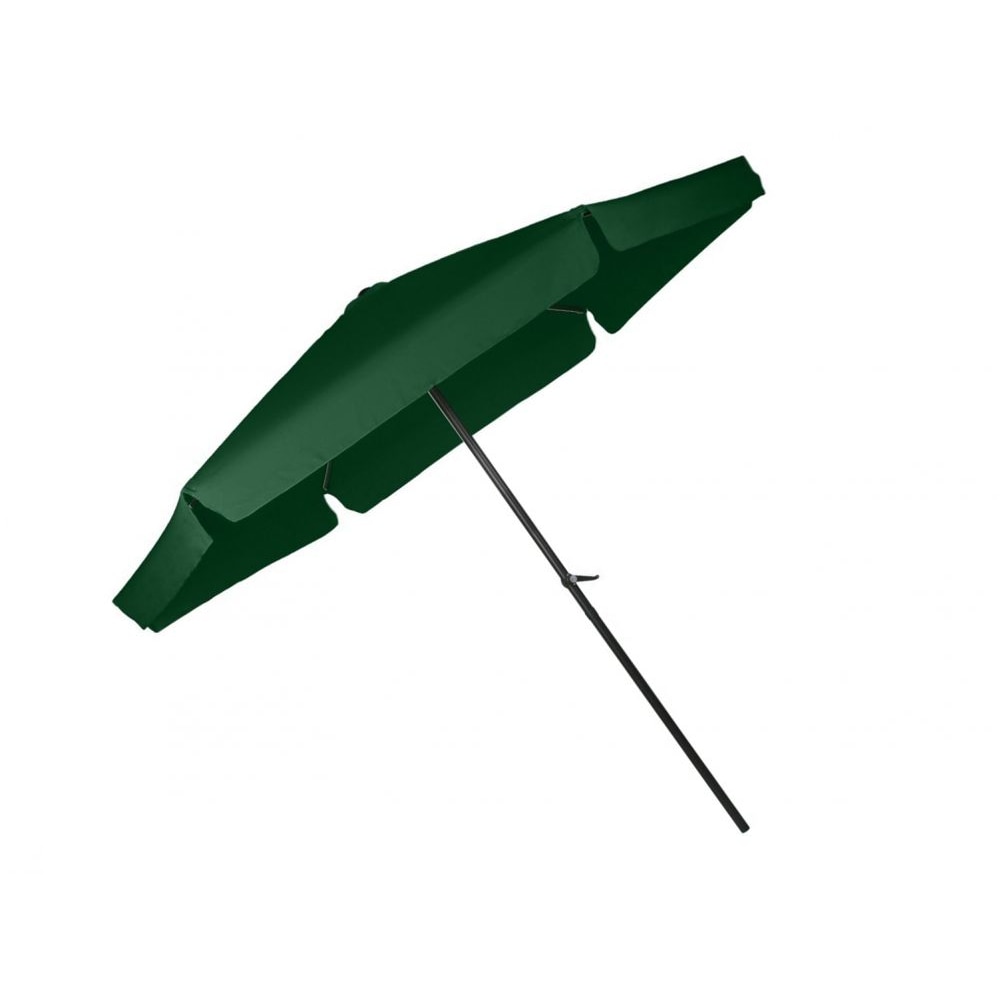 Umbrela Mare de Gradina cu Manivela Bigshot CUBR300-GREEN, Cadru Solid, Diametru 3 m, Verde