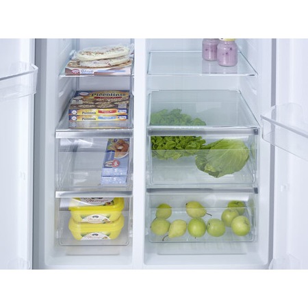 Frigider Side by Side Severin SBS 8991, volum net 562L, 359KWh/an, clasa E, Total No Frost, dark inox