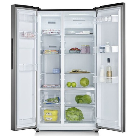 Frigider Side by Side Severin SBS 8991, volum net 562L, 359KWh/an, clasa E, Total No Frost, dark inox