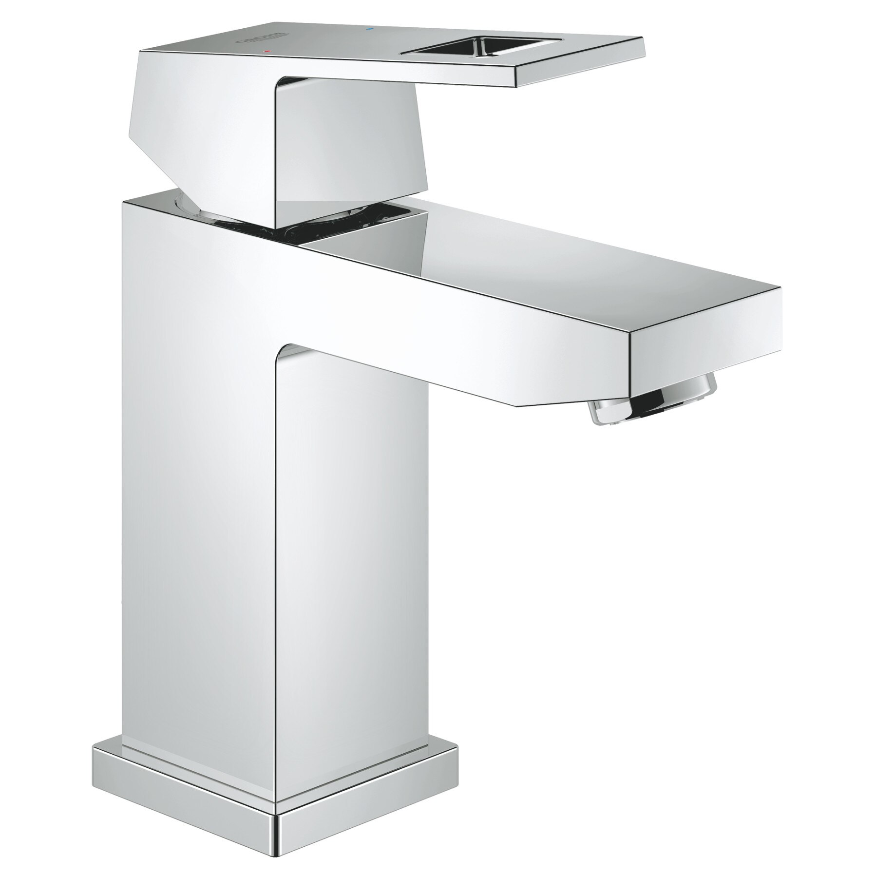 Baterie lavoar Grohe Eurocube 23132000, 3/8'', marimea S, monocomanda, fara evacuare, crom