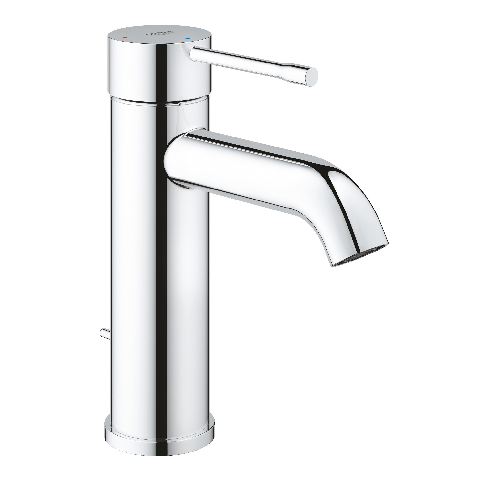 Baterie lavoar Grohe Essence 23591001, 3/8'', marimea S, monocomanda, evacuare cu tija, crom