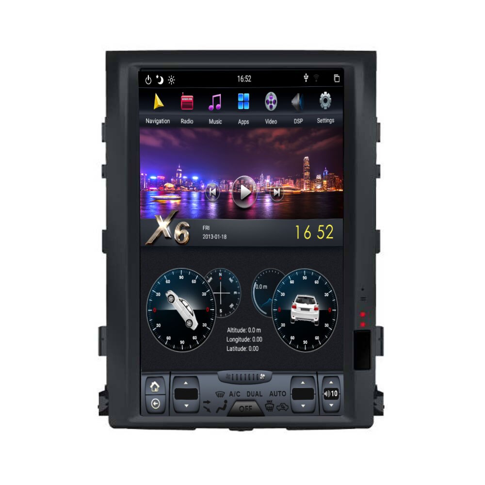 Navigatie dedicata Toyota Landcruiser L200 Edotec, cu Android, GPS, Bluetooth, Radio, Internet, procesor Six Core si ecran tip Tesla