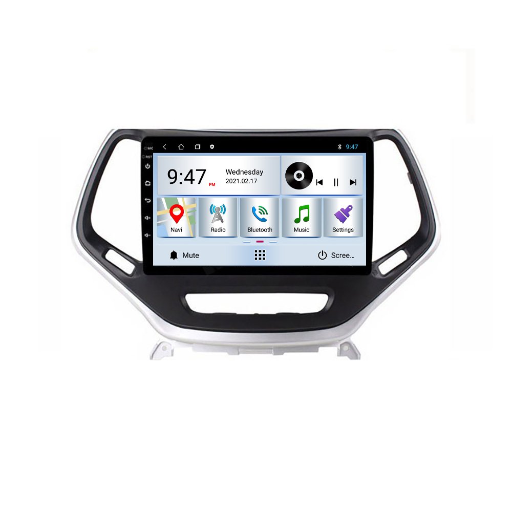 Navigatie dedicata Jeep Cherokee 2014-2019 Edotec, cu Android, Radio, Bluetooth, Internet, procesor Quad Core, memorie 1GB si 16GB