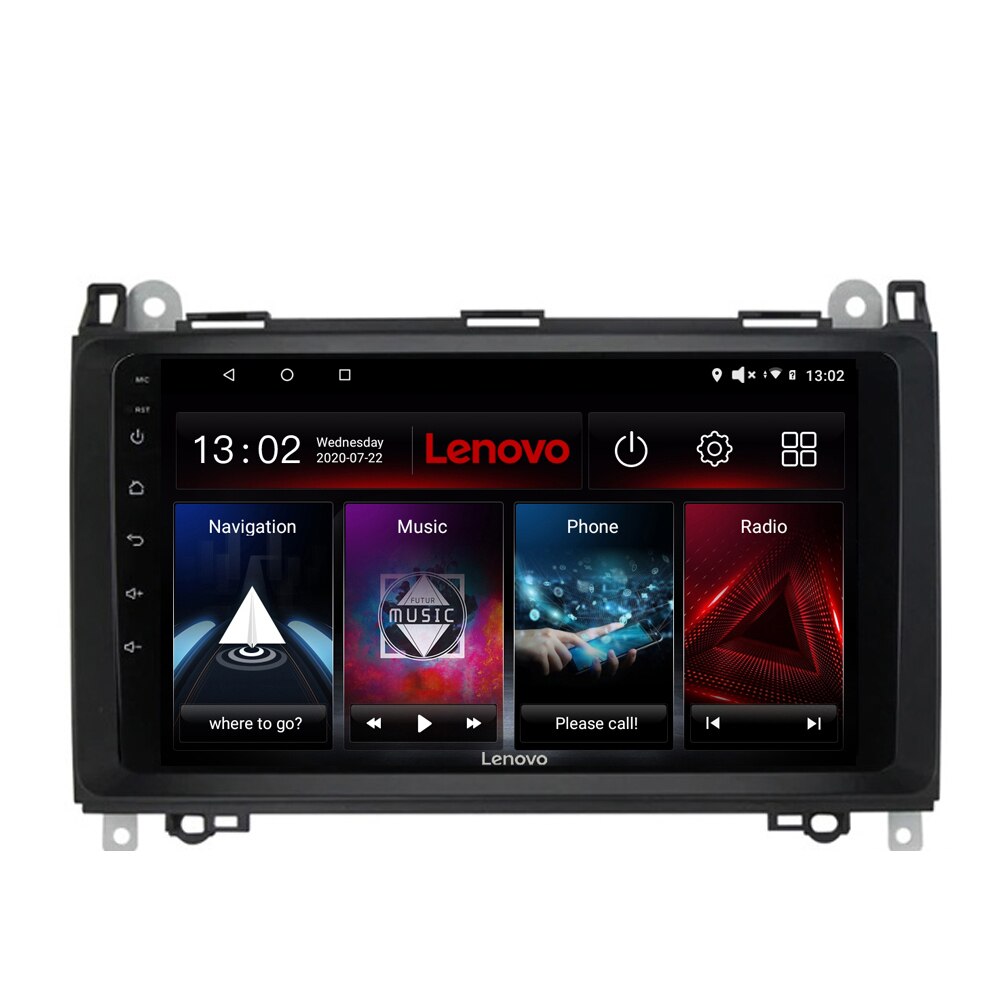 Navigatie dedicata Mercedes VW Edotec, cu Android, Radio, Bluetooth, Internet, procesor Octa Core, 4G, memorie 2GB si 32GB
