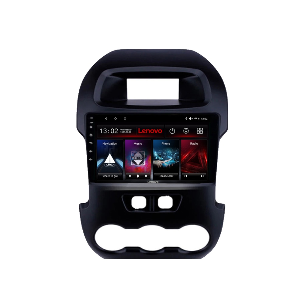 Navigatie dedicata Ford Ranger 2011-2015 Edotec, cu Android, Radio, Bluetooth, Internet, procesor Octa Core, 4G, memorie 4GB si 64GB