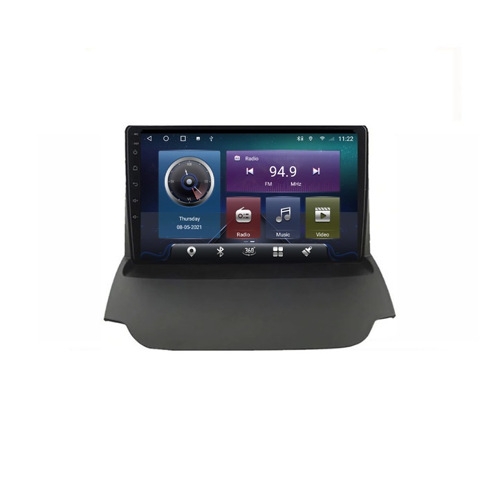 Ford Ecosport 2013-2016 Edotec dedikált navigációs rendszer, Android, rádió, Bluetooth, internet, nyolcmagos processzor, 4 GB és 32 GB memória