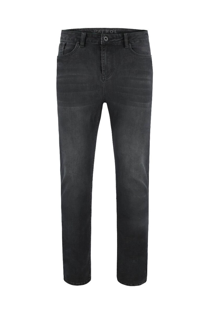 Blugi barbati, Patrol, D-LEON 32, Bumbac/Poliester/Viscoza, Negru