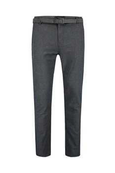Pantaloni chino din bumbac, Volcano R-Forbs, Curea din piele inclusa, Gri carbune, Gri carbune Pantaloni chino din bumbac, Volcano R-Forbs, Curea din piele inclusa, Gri carbune, Gri carbune