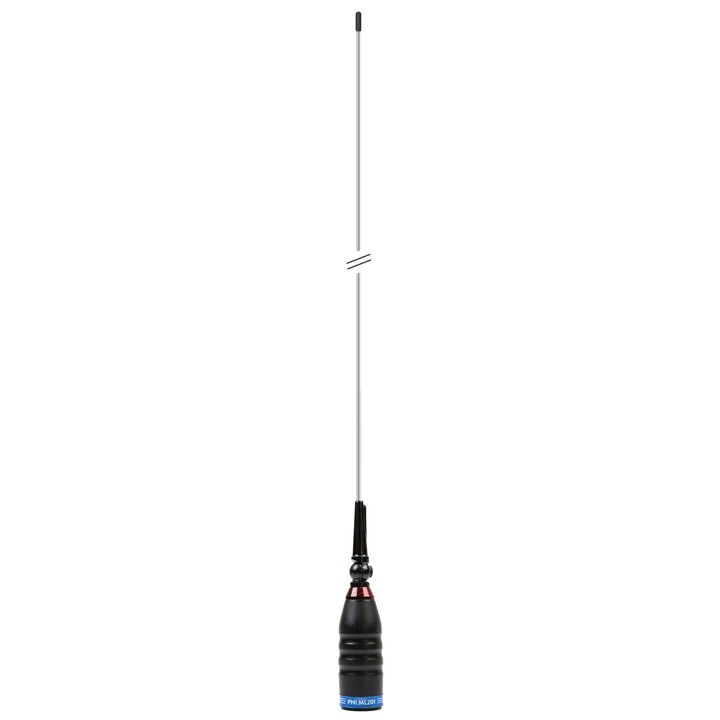 Антена CB PNI ML201 Black, Дължина 201 см, 26-28MHz, 1200W с наклон от 90 градуса