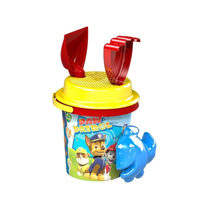 Set Galetusa Nisip cu Accesorii Paw Patrol 14 cm