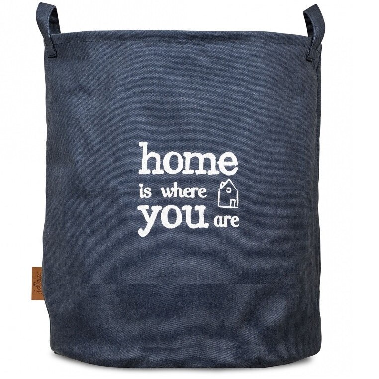 Cos depozitare Jollein canvas navy, textil, 50xØ40cm