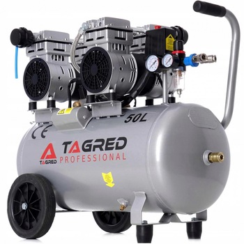 Compresor de aer profesional fara ulei 50L 8 bari TA376 Compresor de aer profesional fara ulei 50L 8 bari TA376