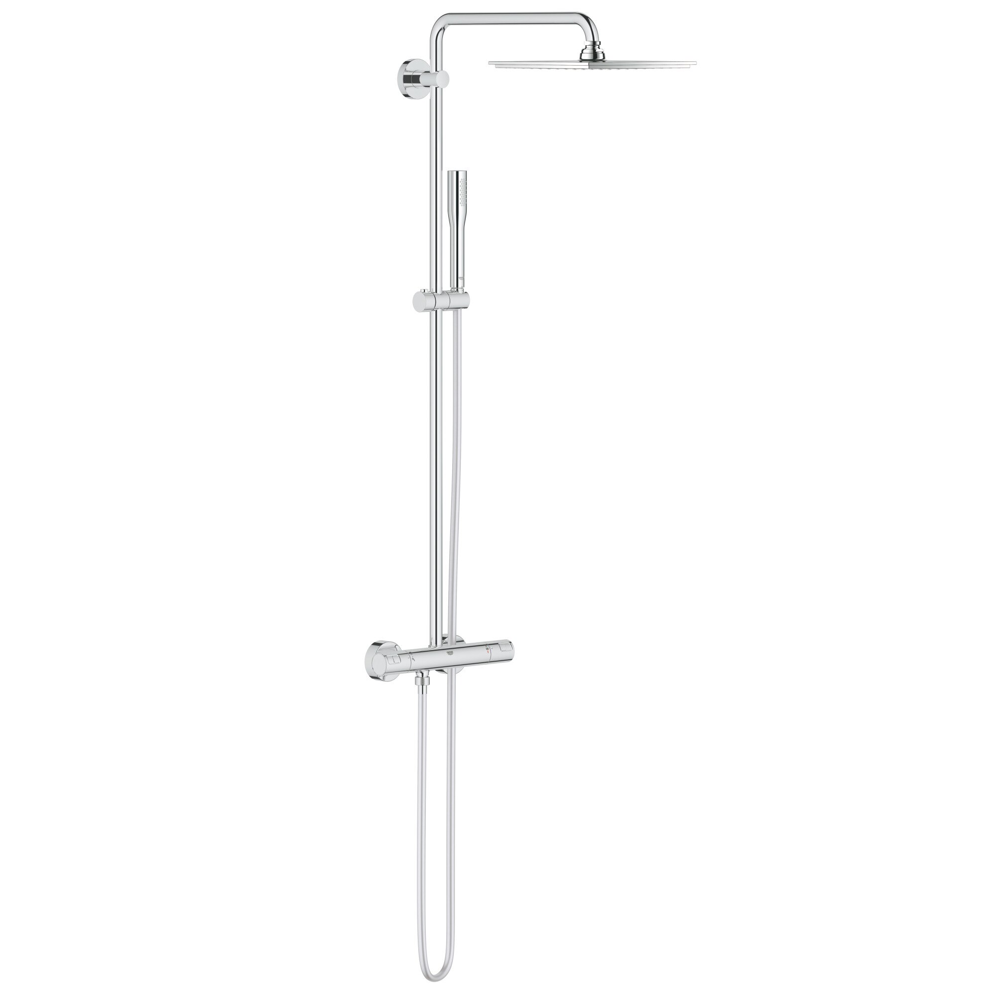 Sistem de dus Grohe Vitalio Joy 26365000 , 1/2'', aparent, termostat, 230 mm, CoolTouch, crom