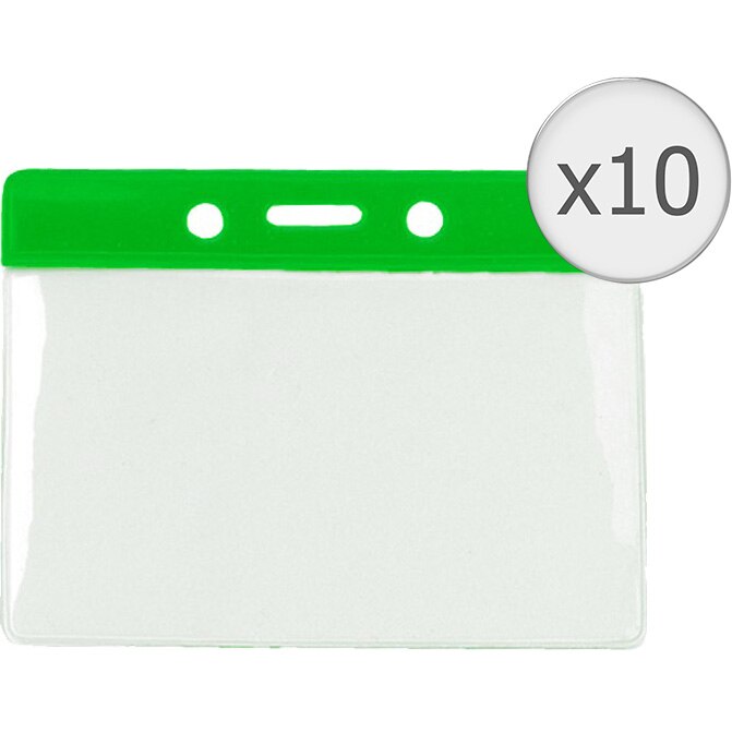 Set 10buc Portecuson orizontal banda color, Verde