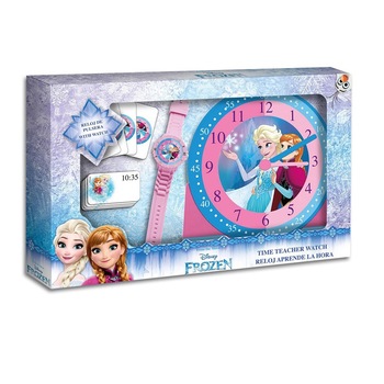 Set ceas copii Disney Frozen, desktop si incheietura mainii Set ceas copii Disney Frozen, desktop si incheietura mainii