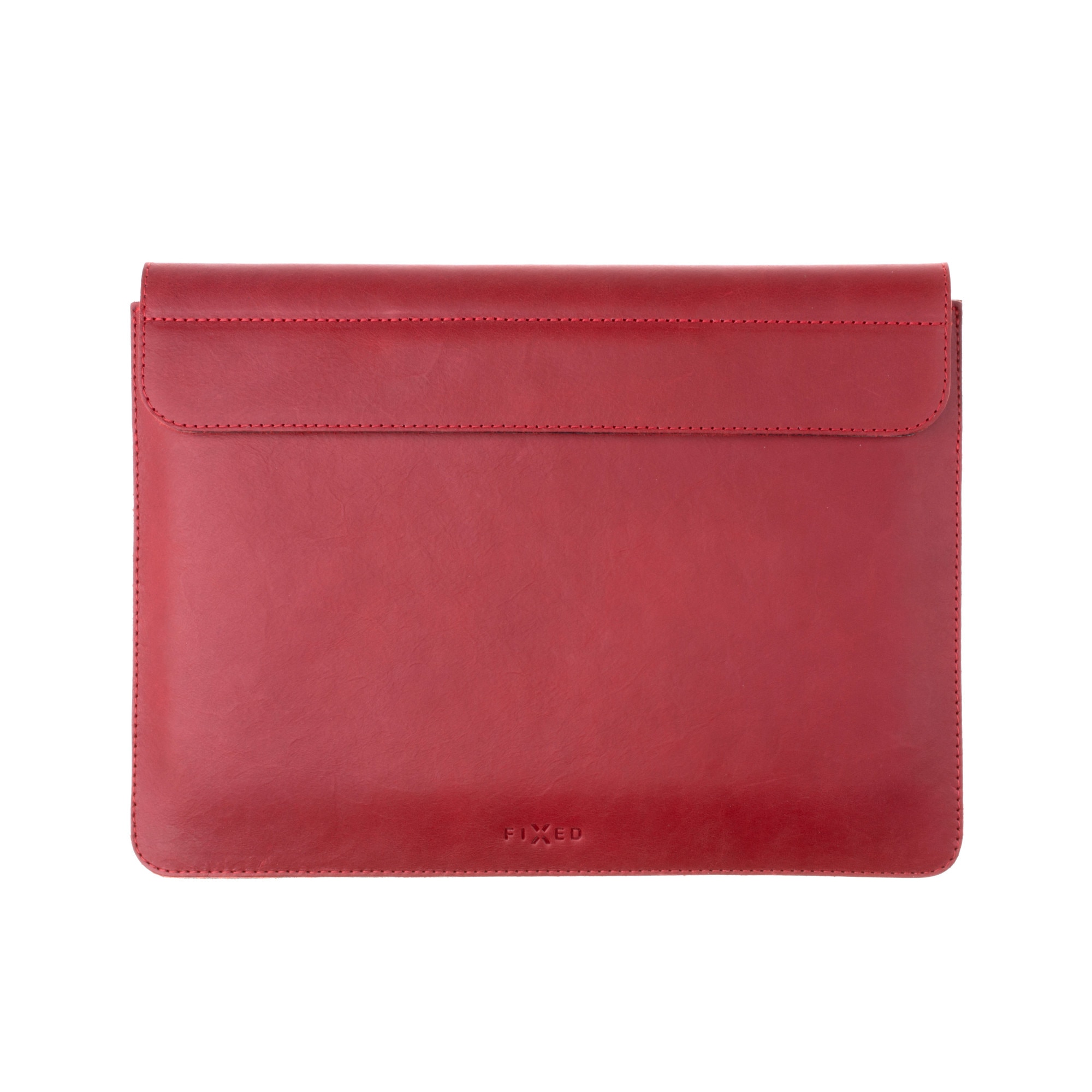 Husa din piele Fixed Oxford pentru Apple MacBook Pro 14", rosu