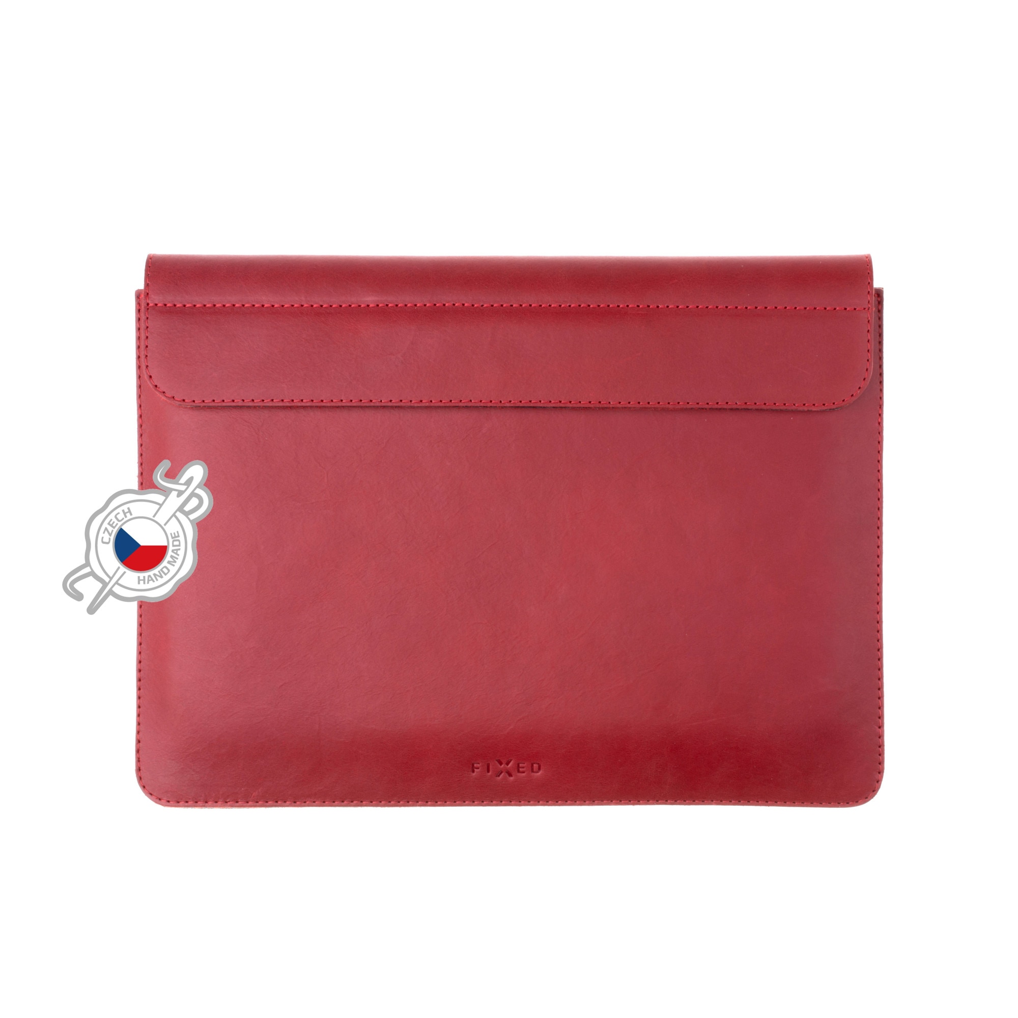 Husa din piele Fixed Oxford pentru Apple MacBook Pro 14", rosu