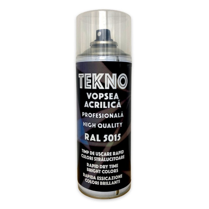 Vopsea acrilica profesionala RAL 5015 albastru cer Tekno 400 ml
