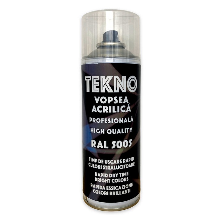 Vopsea acrilica profesionala RAL 5005 albastru semnal Tekno 400 ml