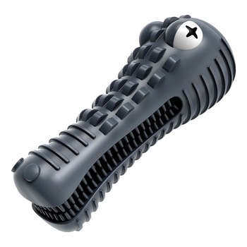 Jucarie de Ros cu Sunet pentru Caini, FizioTab®, Crocodil, Dog Dental Chew Toy, Gri, Cauciuc Natural Foarte Rezistent, Cadou Periuta de Curatat Jucarie de Ros cu Sunet pentru Caini, FizioTab®, Crocodil, Dog Dental Chew Toy, Gri, Cauciuc Natural Foarte Rezistent, Cadou Periuta de Curatat
