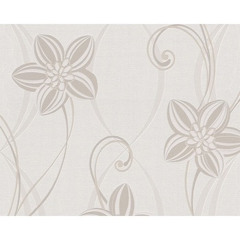Tapet, AS Creation 274113, Alb/Gri, 10.05 x 0.53 m Tapet, AS Creation 274113, Alb/Gri, 10.05 x 0.53 m